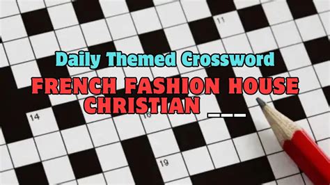 french fashion house initials crossword clue